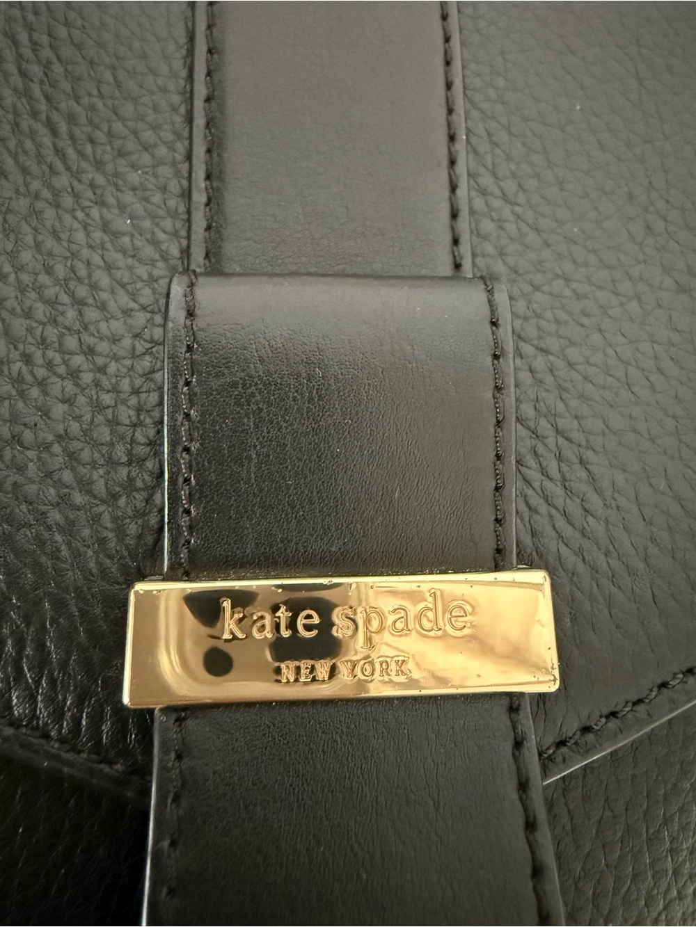 Kate Spade Black Leather Top-Handle Satchel - Picture 11 of 16